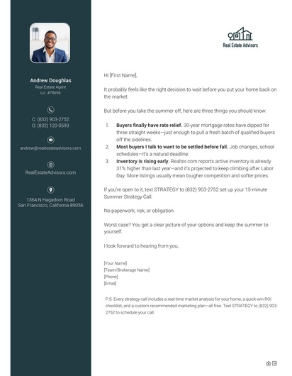 Before You Take the Summer Off Lett...