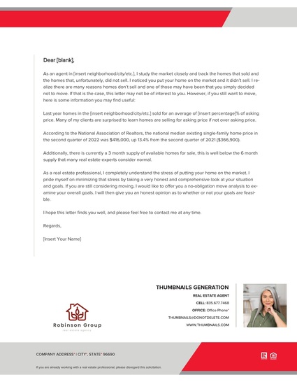 Expired Listing Letter