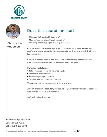 Home is Too Big Letter