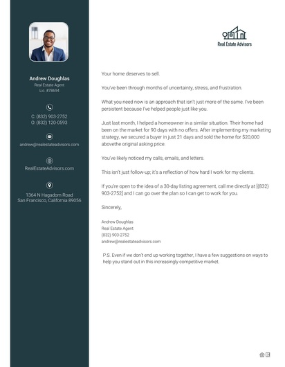 30-Day Listing Offer Letter