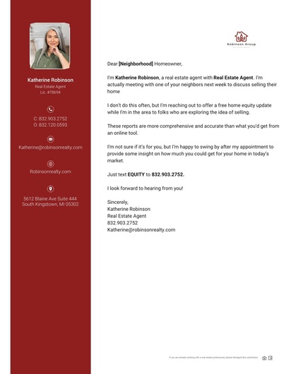 Listing Leads Pre-Appointment Lette...