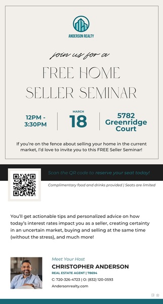 Seller Seminar Invitation Email 2