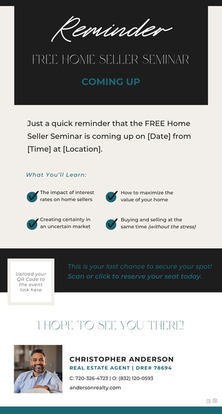 Seller Seminar Reminder Email