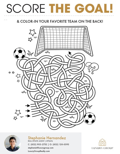Soccer Bud Kids Activity Sheet