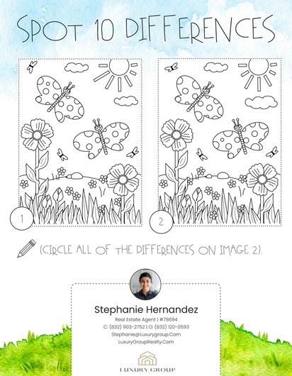 Spring Kids Activity Sheet
